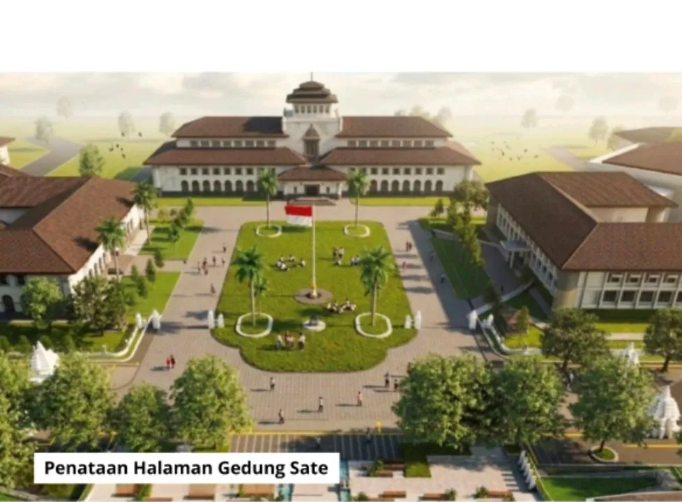 Poster post KDM: Penataan Halaman Gedung Sate agar Aktivitas Masyarakat Lebih Lancar