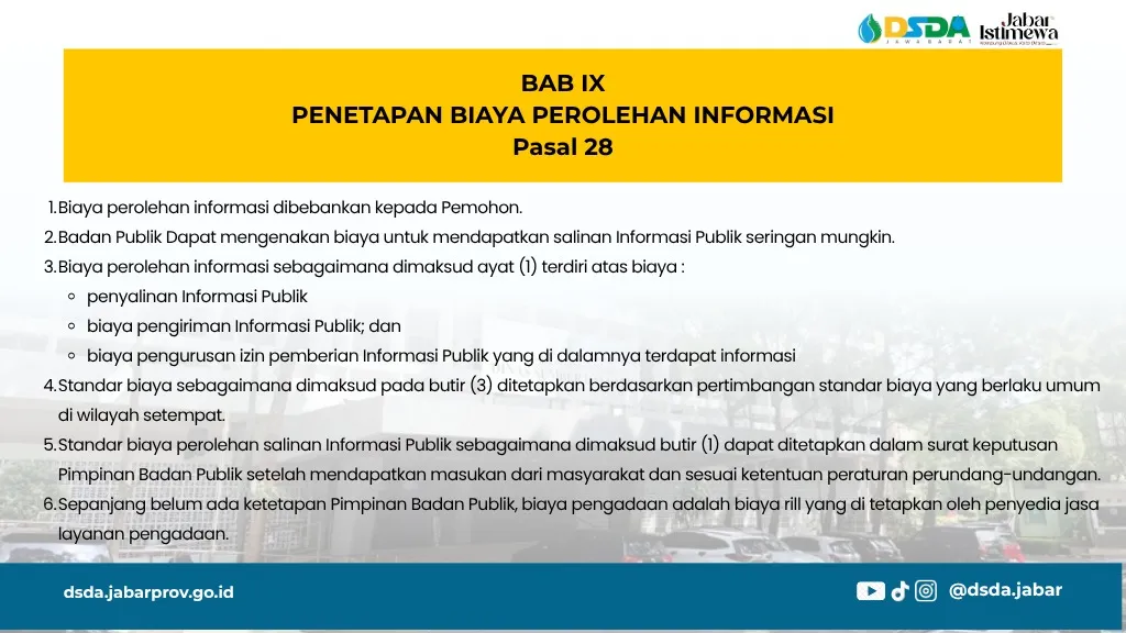 Permohonan informasi DSDA Jabar