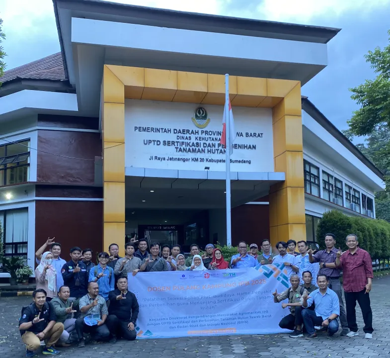 Poster post IPB University Dosen Pulang Kampung 2025 Angkatan Ke 5 di UPTD Sertifikasi dan Perbenihan Tanaman Hutan