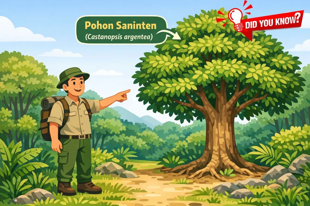 Poster post Pohon Saninten, Flora Hutan yang Berperan Menjaga Ekosistem