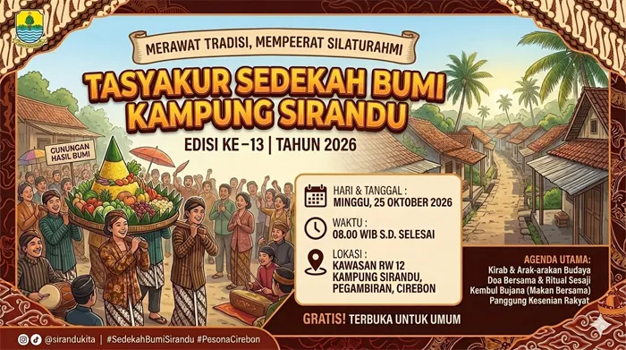 Event Kebudayaan : (25 Okt) Tasyakur Sedekah Bumi Kampung Sirandu 2026