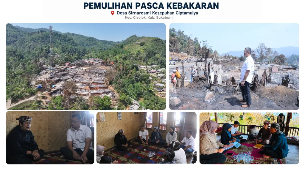 Pemulihan Pasca Kebakaran Kesepuhan Ciptamulya Desa Sirnaresmi 