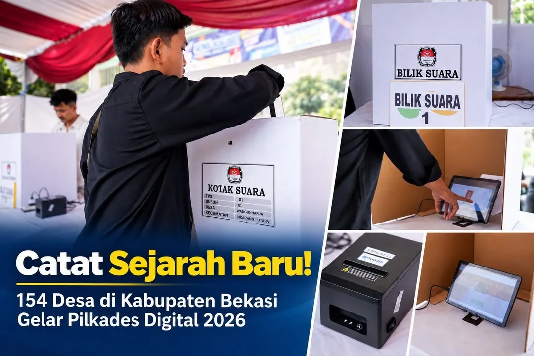 Pilkades Kabupaten Bekasi 2026 Sukses Digelar 154 TPS Terapkan Sistem Digital