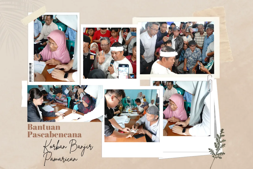 Pemprov Jabar Turun Tangan! 170 KK Korban Banjir Pamarican Dapat Bantuan Pascabencana